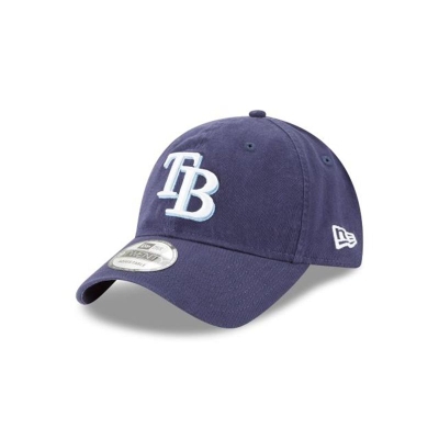 Blue Tampa Bay Rays Hat - New Era MLB Core Classic 9TWENTY Adjustable Caps USA1387205